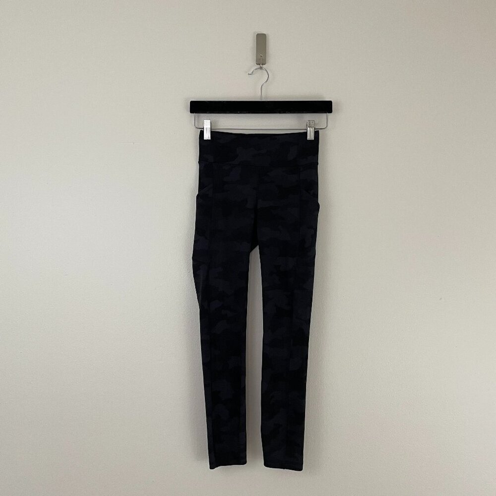 Lululemon Invigorate High-Rise Tight 25" Heritage 365 Camo Deep Coal Size 4